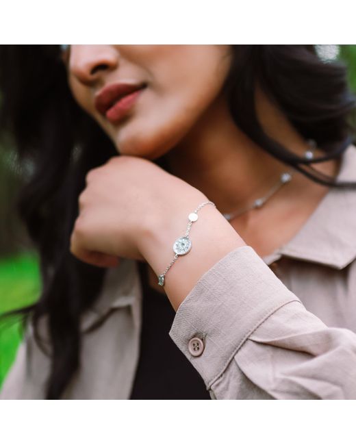 Luna Charles Metallic Alena Sun Coin Bracelet