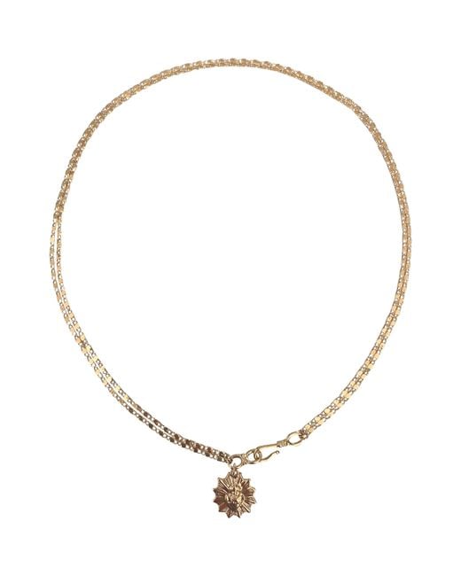 IN CAUDA VENENUM Brown Grail Necklace