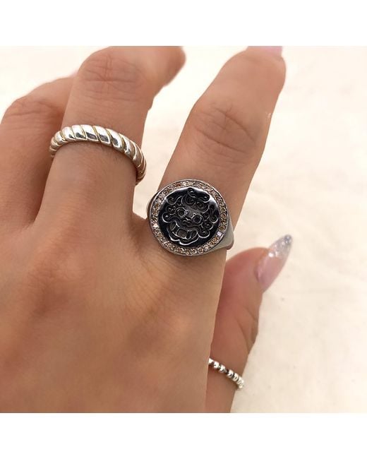 VicStoneNYC Fine Jewelry Black Demon Hunters Tiger Signet Ring for men