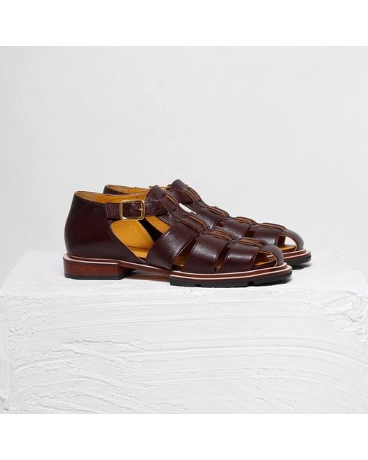 Mafalda Brown Serena Coffee Fisherman Sandals
