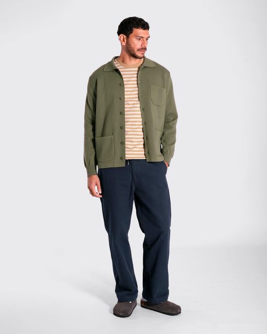 Far Afield Green Station Cardigan for men