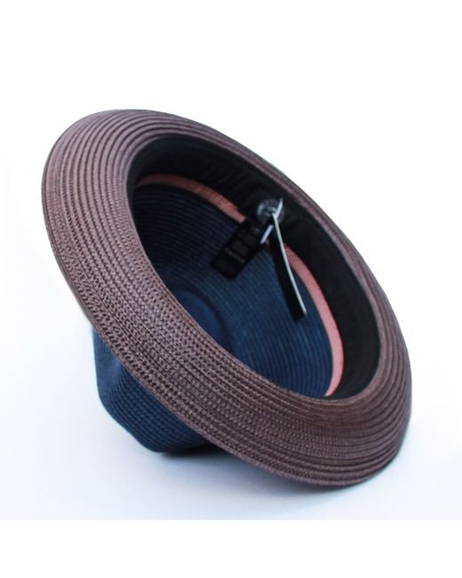 Dasmarca Hats Blue Dasmarca Florence Summer Two Tone Crushable Hat for men