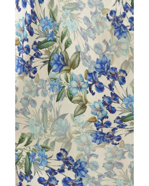 SACHA DRAKE Blue Mariette Wrap Dress