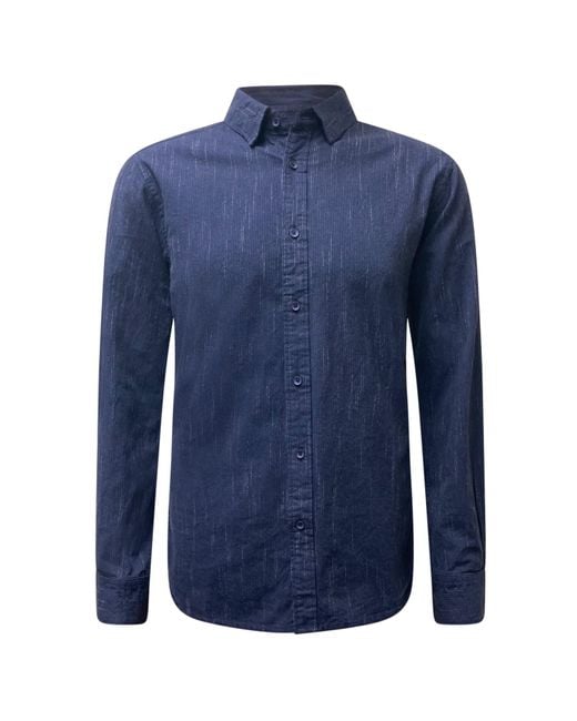 Vustra Blue Storm Button-Down Shirt for men
