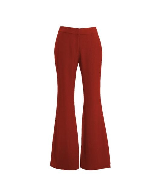 Smart and Joy Red Flare Long Pants