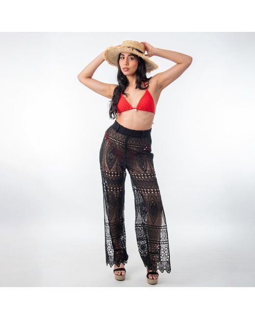 Shooni Black Joanna Flare Trouser