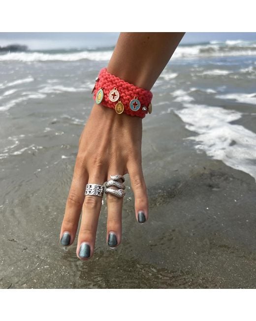 Hilo De Mar Red Vieira Narrow Bracelet