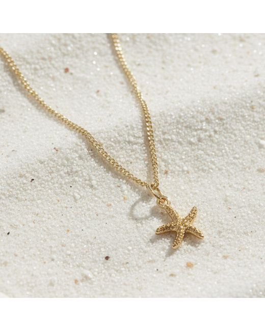 Muru Metallic Mini Starfish Necklace