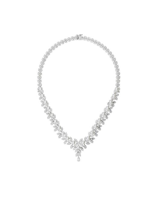Latelita London Metallic Neutrals Empress Pearl Petal Statement Necklace