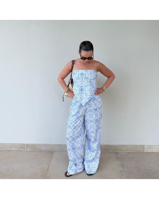 The Etta Collection Blue Veronica Scarf