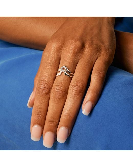 Charlotte's Web Jewellery Metallic Crown Stacking Ring
