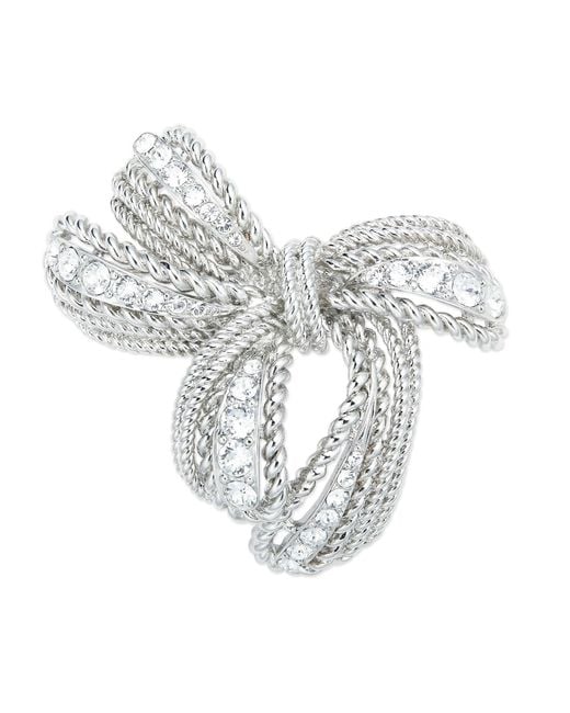 Grosse White Crystal Bow Brooch, Series Reproduction