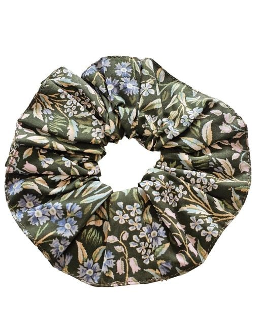 Lime Tree Design Green Hair Scrunchie Bluebell Tapestry