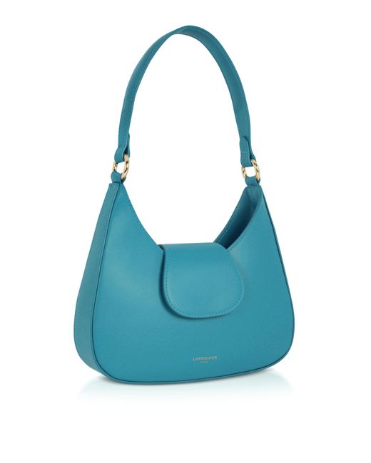 Le Parmentier Blue Obolo Leather Shoulder Bag