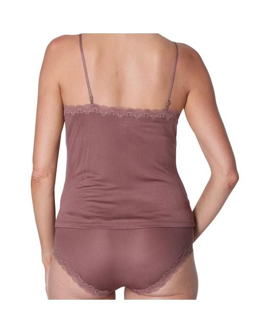 Uwila Warrior Brown Soft Silk Lace Camisole