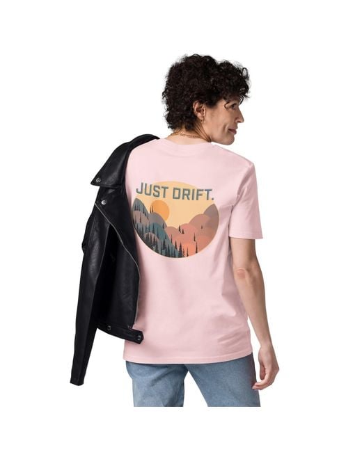 Anchor and Crew Pink Cotton Just Drift. Seeker Organic Cotton T-Shirt