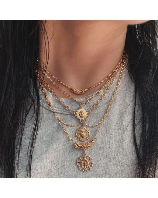 IN CAUDA VENENUM Metallic Immaculate Necklace