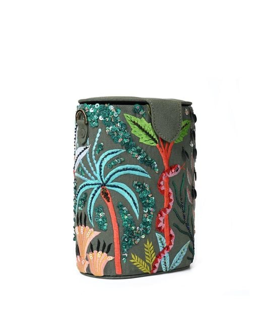 Simitri Green Oasis Bucket Bag