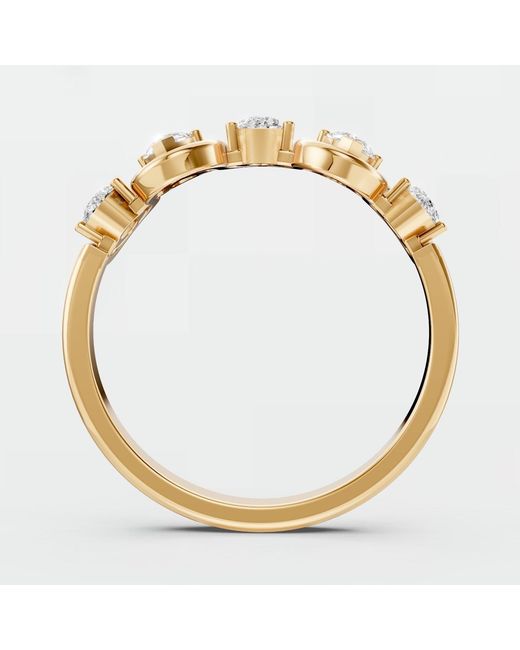 Aya Fine Jewelry Metallic Infinity Pear Cut Lab Diamond Ring