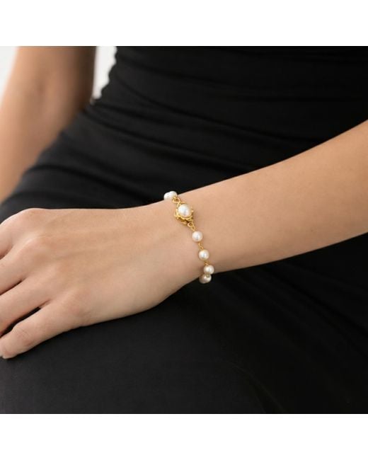 Unaloe Metallic Lumina Pearl Bracelet