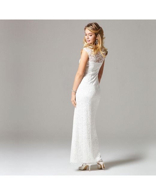 Alie Street London White Amber Lace Wedding Dress