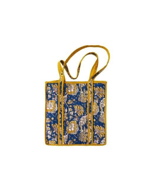Inara Blue Midnight Marigold Tote Bag
