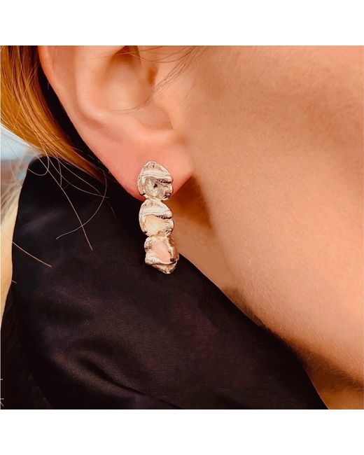 Bio-Trimmings Metallic Chomsky Stack Earrings –