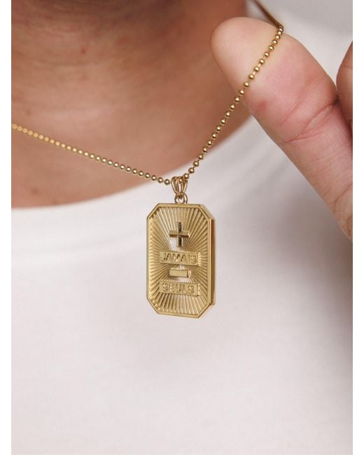 Déclarer Metallic Jamais Seuls Dog Tag