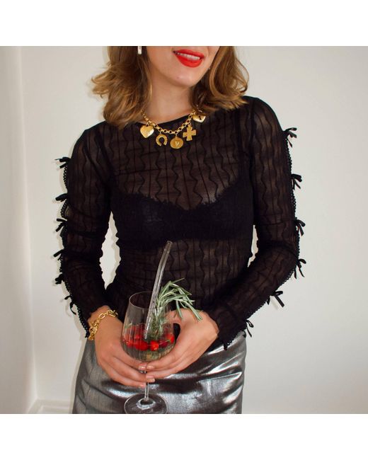 Sccollection Metallic Robin Charm Necklace