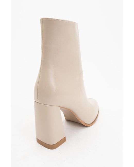 Prologue Shoes Natural Neutrals Jewel Cilt High Heel Boot