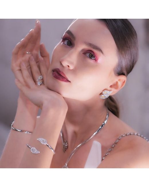 Najiba White Essence Cuff Bracelet