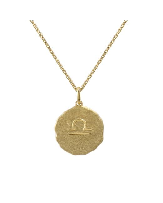 Hye Jane Jewelry Metallic Libra Zodiac Pendant