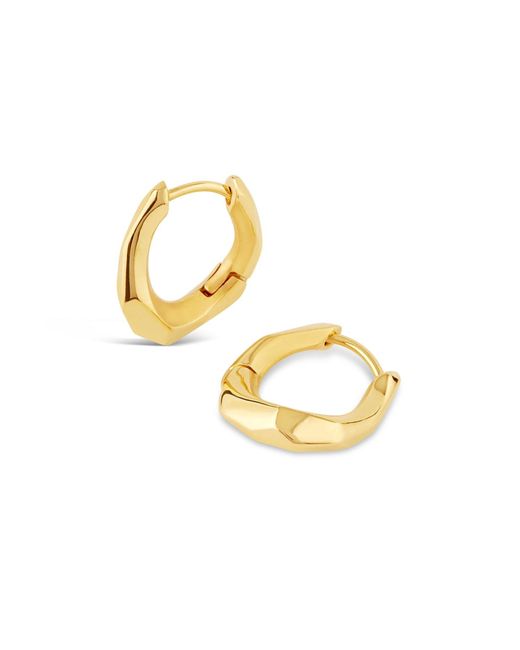 Dinny Hall Metallic Thalassa Chunky Huggie Hoops