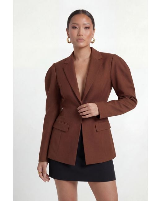 The Gt Atelier Orange Structured Blazer