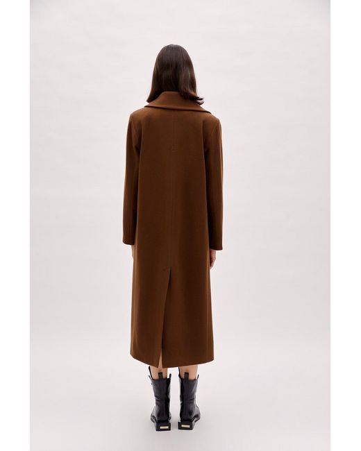 Pcfg Brown Wool Coat