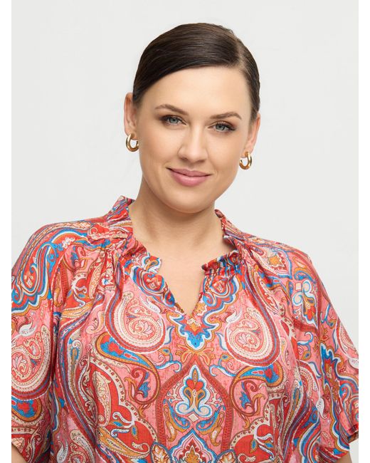 Zoe Red Veda Blouse