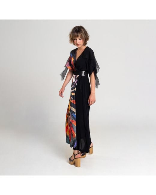 ARTISTA Black Shine Dress