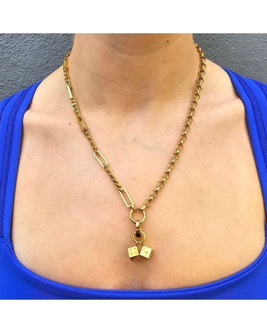 Hoops + Chains LDN Metallic Fuckit Dice Charm