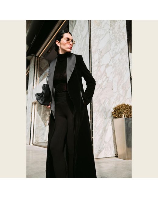 Roqaia Fashion House Black Velvet Noble