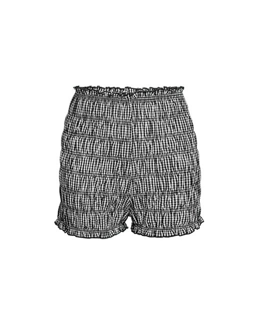 Amy Lynn Gray Danica Cotton Gingham Shirred Shorts