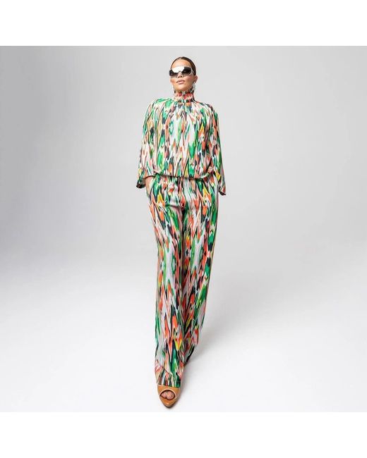 Maxjenny Green Wide & Slouchy Pants