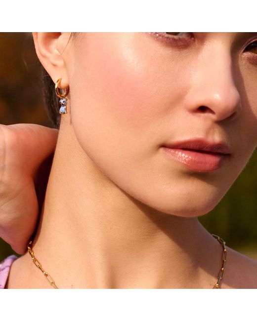 Cloud Haven Metallic Pit Bull Hoops