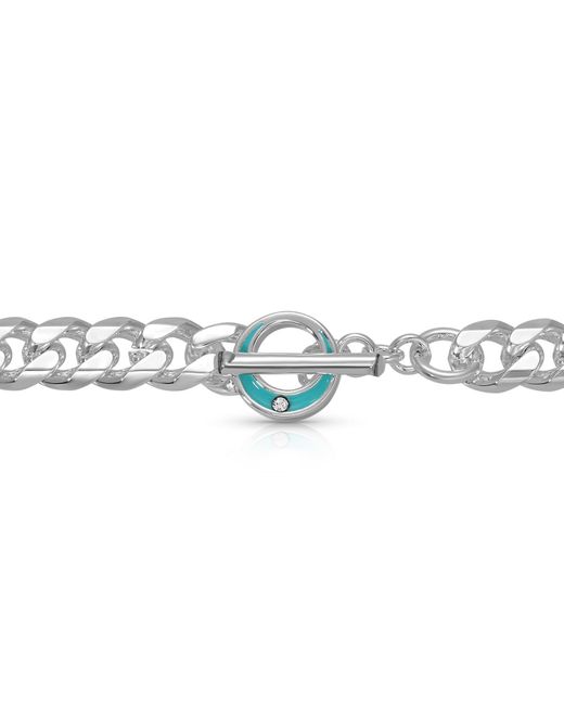 Leeada Jewelry Metallic Marais Thick Chain Necklace