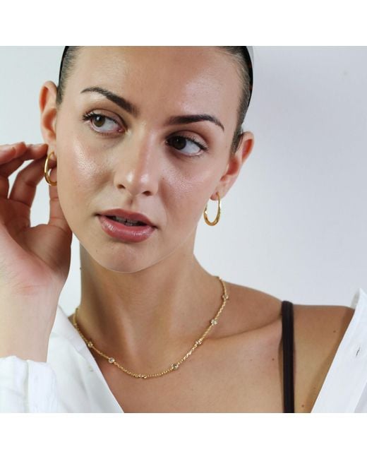 Miss Cecilia Metallic Stella Chain Necklace