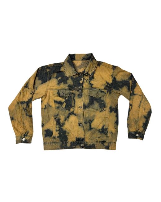 Zasta Studio Green Denim Jacket Tie Dye Large H for men