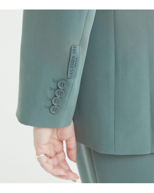 SECTION 101 Blue Lainey Blazer- Dusty Jade