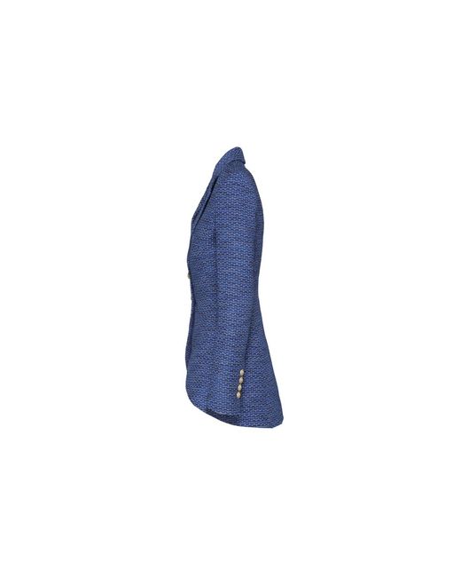 The Extreme Collection Blue Tailored Blazer With Buttons