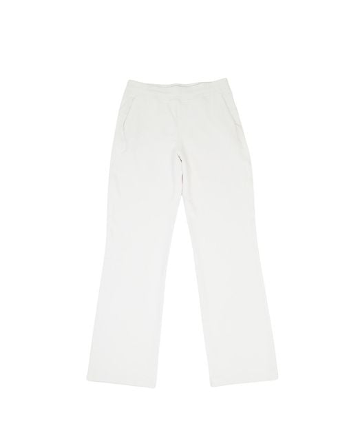 On/Off Essentials White The Solace Wide Leg Sweatpant