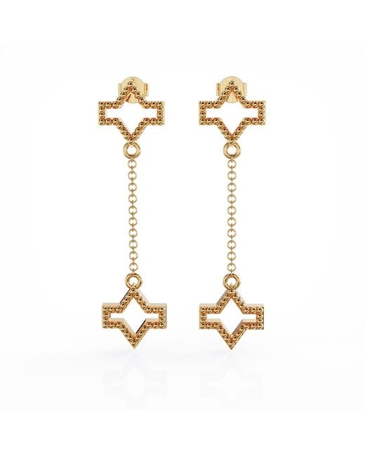 Linda Fiore Metallic Starlite Earring, Vermeil