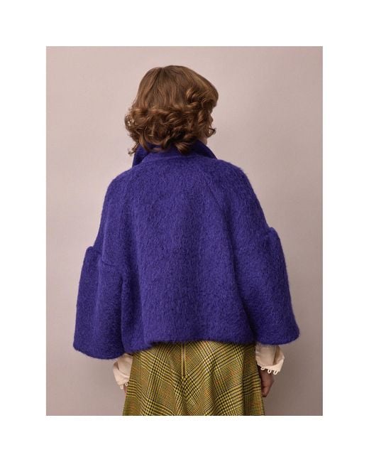 Amanda Thompson Couture Blue Edie Jacket Electric Mohair